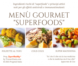 menù gourmet superfoods